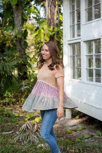 Boho Breeze Babydoll Top