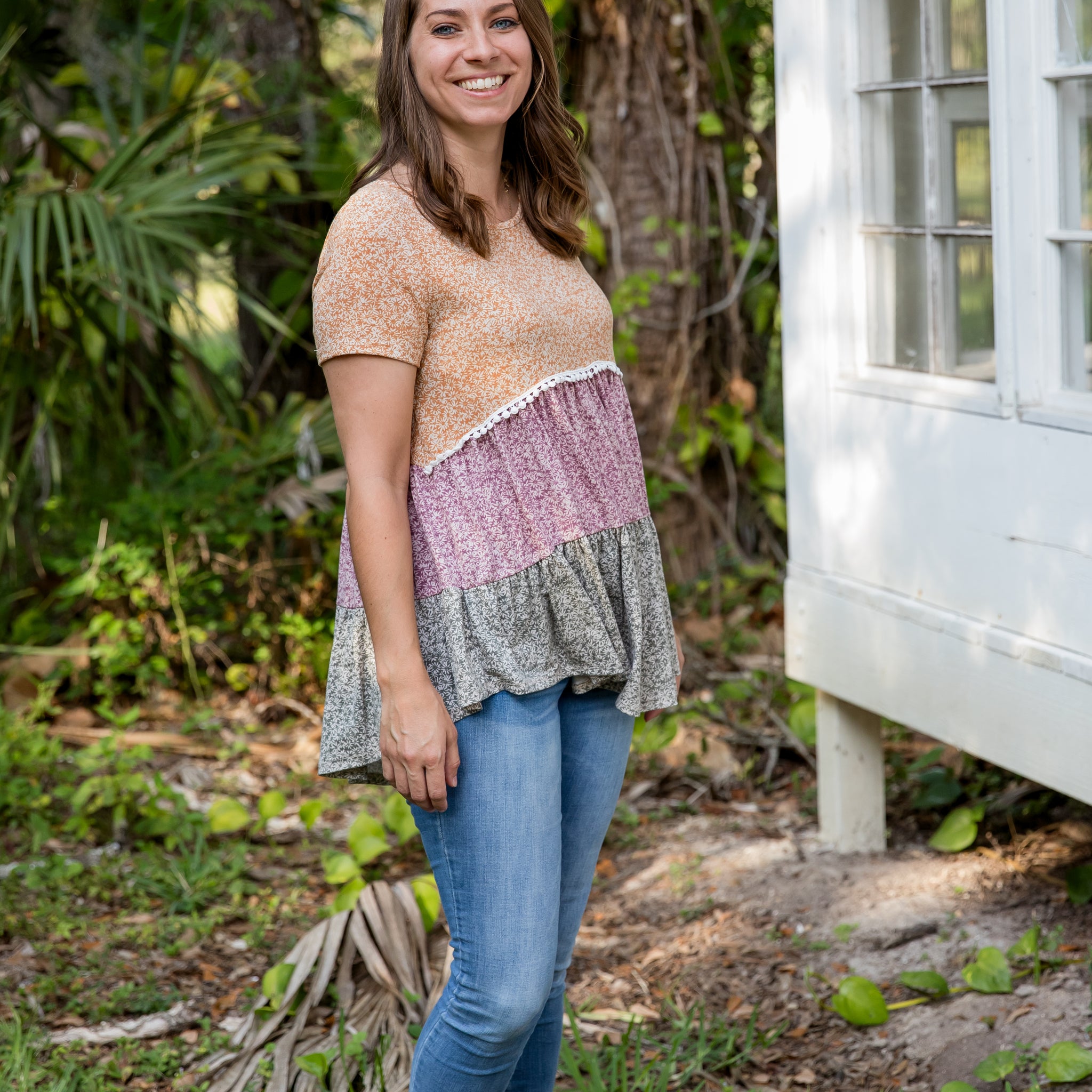 Boho Breeze Babydoll Top