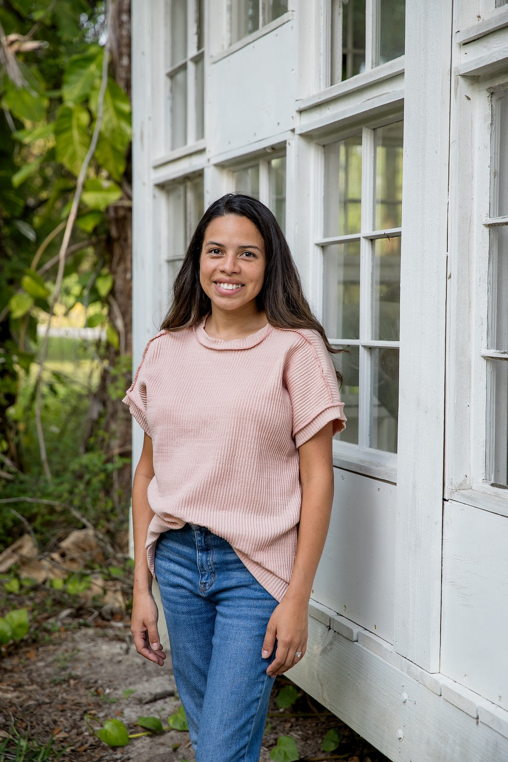 The Cozy Ribbed Knit Tee