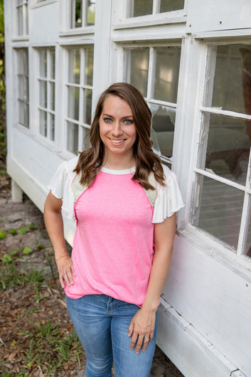 Flirty Flutter Sleeve Tee
