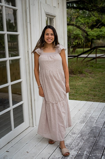 Blush Serenity Smocked Maxi Dress