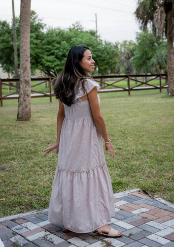 Blush Serenity Smocked Maxi Dress